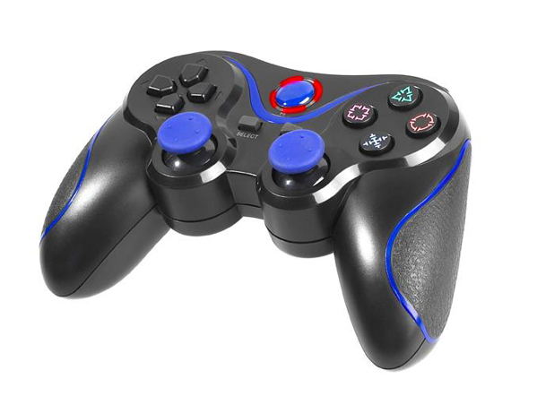 Poza cu Tracer Blue Fox Black, Blue Bluetooth Gamepad Playstation 3 (TRAJOY43818)