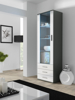 Poza cu Cama display cabinet SOHO S1 grey/white gloss