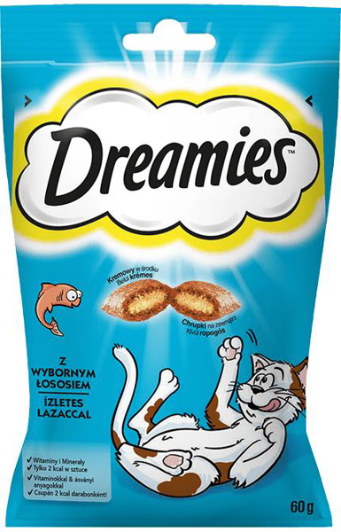 Poza cu Dreamies 4008429037962 dog / cat treat Snacks Salmon 60 g