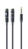 Poza cu Gembird Adapter audio microphon 3.5mm mini Jack/4PIN/0. audio cable 0.2 m 2 x 3.5mm Black