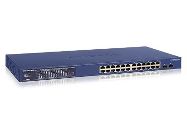 Poza cu NETGEAR GS724TPP Managed L2/L3/L4 Gigabit Ethernet (10/100/1000) Power over Ethernet (PoE) Blue (GS724TPP-100EUS)