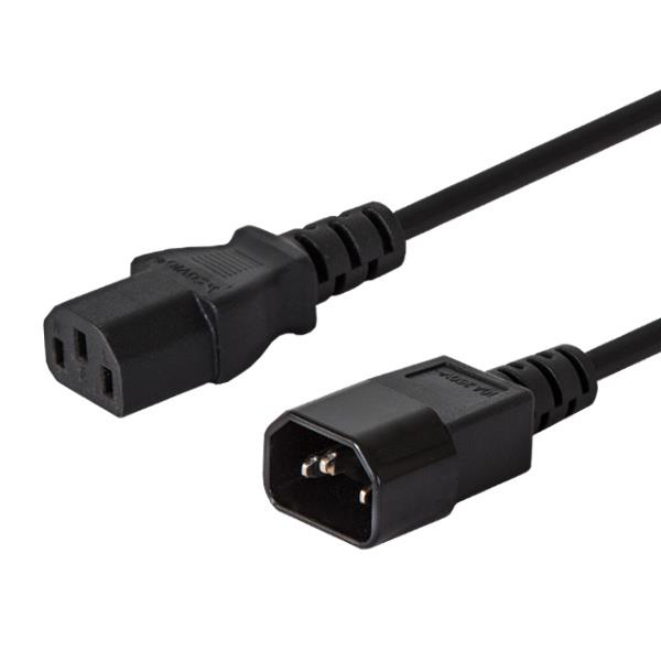 Poza cu Savio CL-99 power cable Black 1.2 m C14 coupler C13 coupler (CL-99)
