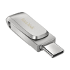 Poza cu SanDisk Ultra Dual Drive Luxe USB flash drive 64 GB USB Type-A / USB Type-C 3.2 Gen 1 (3.1 Gen 1) Stainless steel