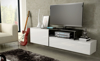 Poza cu Cama TV cabinet SIGMA 3 180 white/white gloss + black