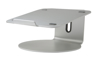 Poza cu 360° aluminium laptop stand POUT EYES 4 silver (POUT-01001S)