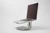 Poza cu 360° aluminium laptop stand POUT EYES 4 silver (POUT-01001S)