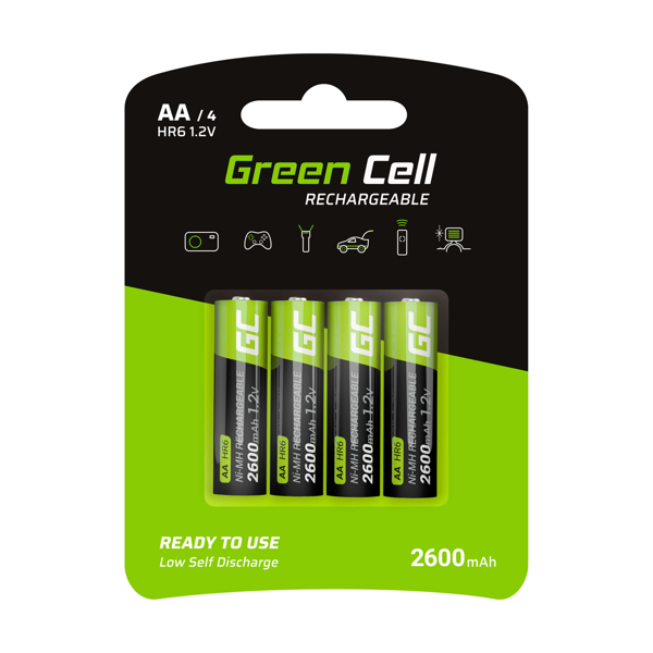 Poza cu Green Cell GR01 household battery Rechargeable battery AA Nickel-Metal Hydride (NiMH) (GR01)