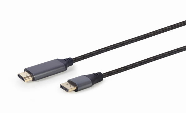 Poza cu Gembird CC-DP-HDMI-4K-6 video cable adapter 1.8 m DisplayPort HDMI Type A (Standard) Black
