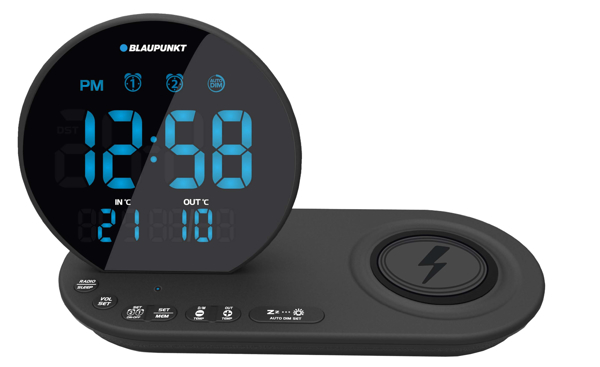 Poza cu Blaupunkt CR85BK alarm clock Digital alarm clock Black