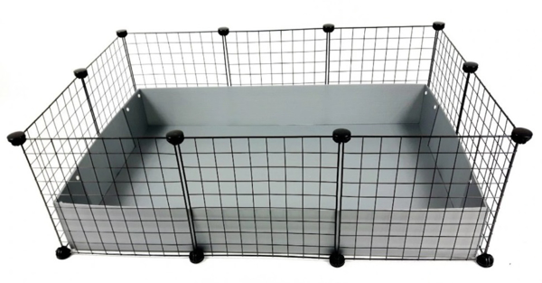 Poza cu C&C Modular cage 3x2 110x75 cm guinea pig, hedgehog, silver grey