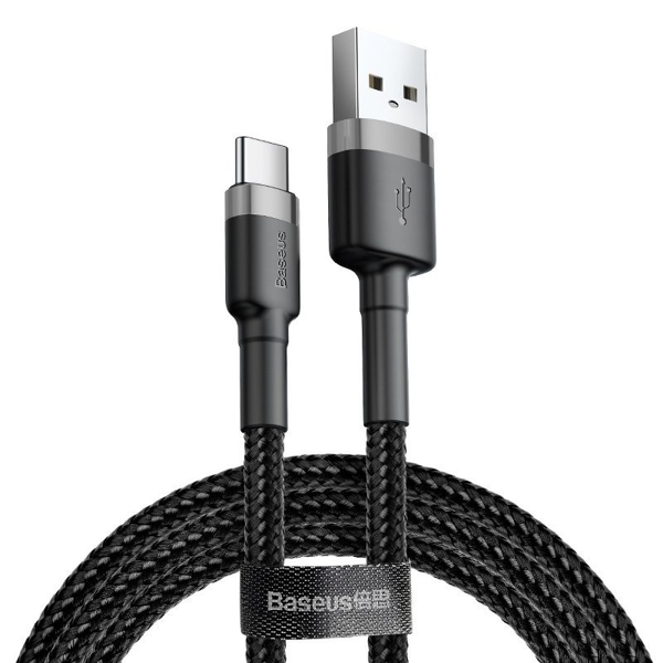 Poza cu USB-C Cablu Baseus Cafule 3A 1m (gray & black)