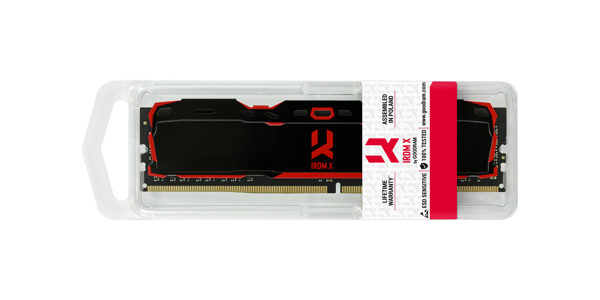Poza cu GOODRAM DDR4 Memorie 32GB 3200 CL16 DUAL IRDM X BLACK (IR-X3200D464L16A/32GDC)