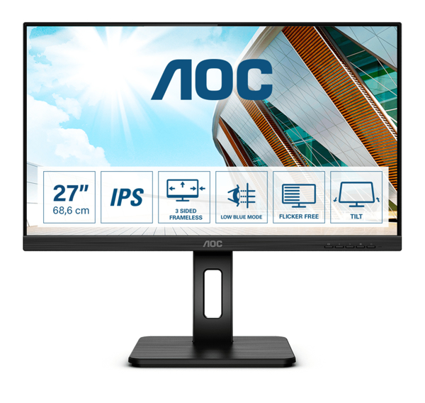 Poza cu AOC Pro-line 27P2Q LED display 68.6 cm (27) 1920 x 1080 pixels Full HD Black