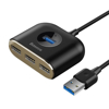 Poza cu 4-in-1 Baseus Square Round USB Adapter, HUB USB 3.0 to 1x USB 3.0 + 3x USB 2.0, 1m black (CAHUB-AY01)