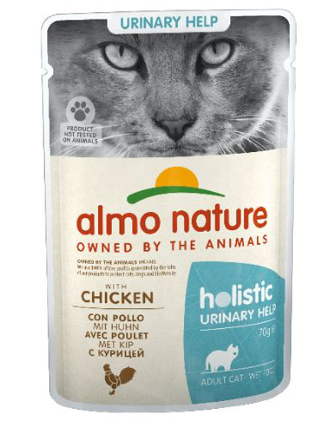 Poza cu Almo Nature Holistic Urinary help - wet food for adult cats with chicken - 70g