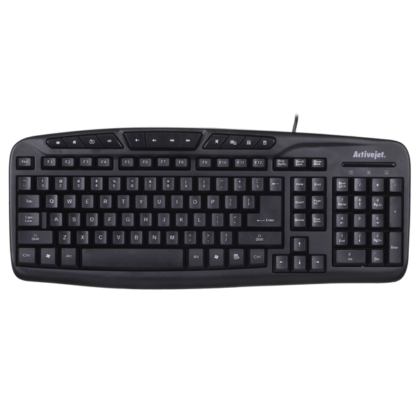 Poza cu Tastatura Activejet K-3113 (membrane USB 2.0 (US) black color)