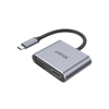 Poza cu UNITEK D1049A interface hub USB 2.0 Type-C 480 Mbit/s Silver (D1049A)
