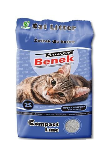Poza cu SUPER BENEK COMPACT Cat litter Bentonite grit Sea breeze 25 l