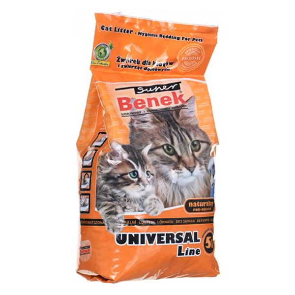Poza cu SUPER BENEK UNIVERSAL Cat litter Bentonite grit Natural 5 l