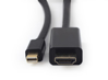 Poza cu Gembird *Mini DisplayPort Cablu to HDMI 4K 1.8m 70.9 inch (1.8 m)