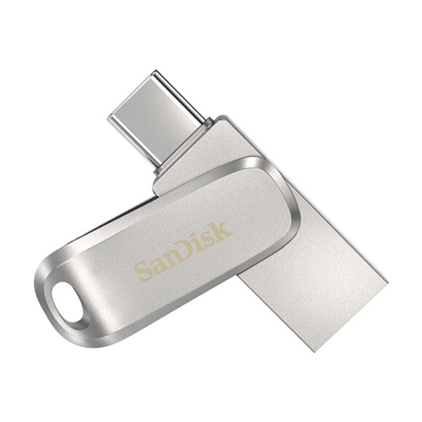 Poza cu SanDisk Ultra Dual Drive Luxe USB flash drive 1000 GB USB Type-A / USB Type-C 3.2 Gen 1 (3.1 Gen 1) Stainless steel