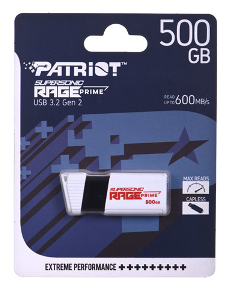 Poza cu Patriot Rage Prime 600 MB/s 512GB USB 3.2 8k IOPs (PEF500GRPMW32U)