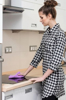 Poza cu Kitchen Cleaning Cloth Vileda 2in1 Kuchen Microfibre (lilac) (141260)