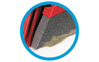 Poza cu Vileda 151221 broom Indoor Soft / Hard bristle Polyethylene terephthalate (PET), Rubber Black, Grey, Red (151221)