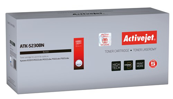 Poza cu Activejet ATK-5230BN toner replacement Kyocera TK-5230K, Compatible, page yield: 2600 pages, Printing colours: Black. 5 years warranty