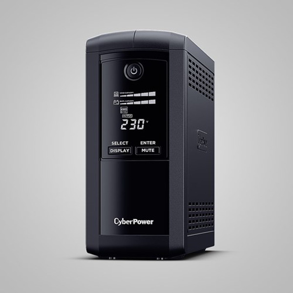 Poza cu CyberPower Tracer III VP700ELCD-FR uninterruptible power supply (UPS) Line-Interactive 700 VA 390 W 4 AC outlet(s)