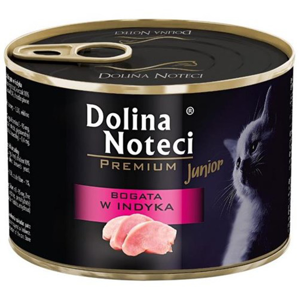 Poza cu Dolina Noteci Premium Junior for kittens rich in turkey 185g