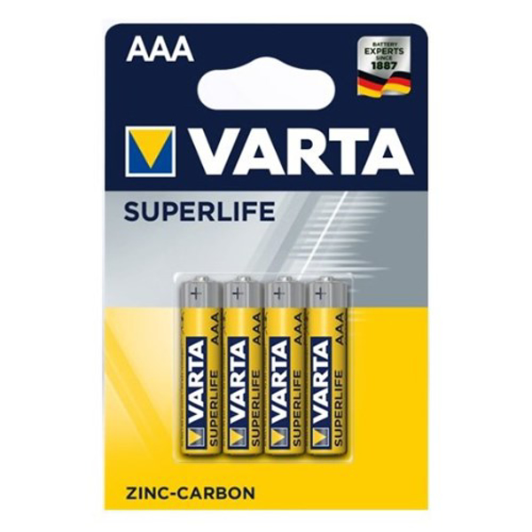 Poza cu Baterie set zinc-carbon VARTA Superlife R03 AAA (Zn-C, 4)