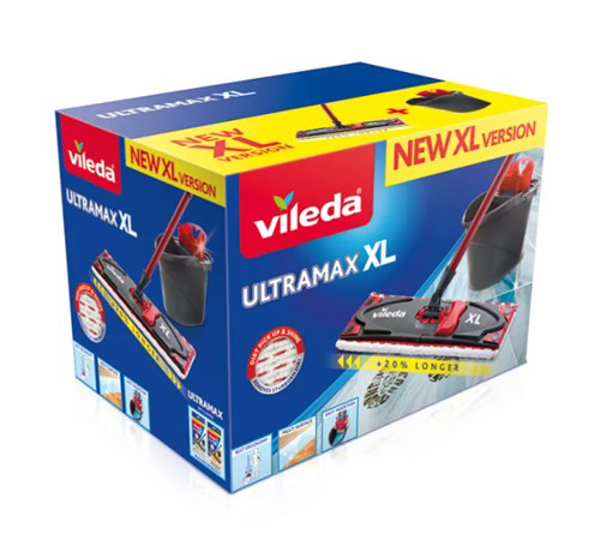 Poza cu Vileda Ultramax XL Box mop Dry&wet Microfiber Black, Red (160932)