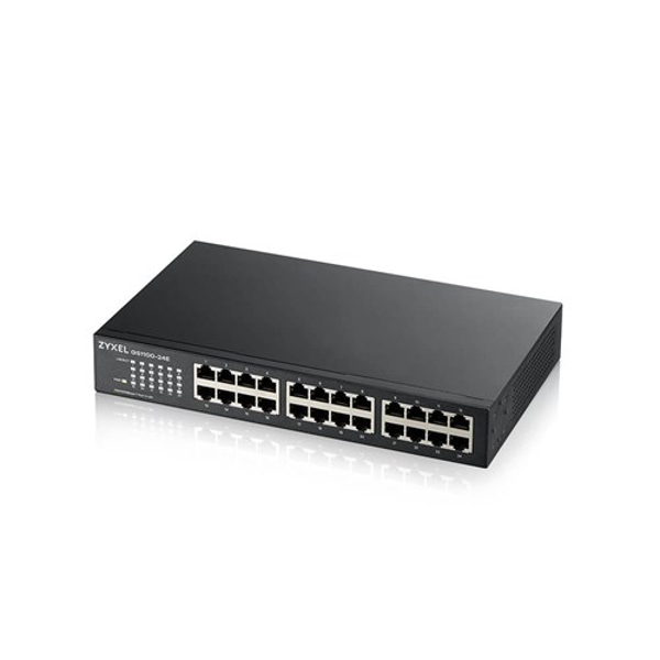 Poza cu Zyxel GS1100-24E Unmanaged Gigabit Ethernet (10/100/1000) Black