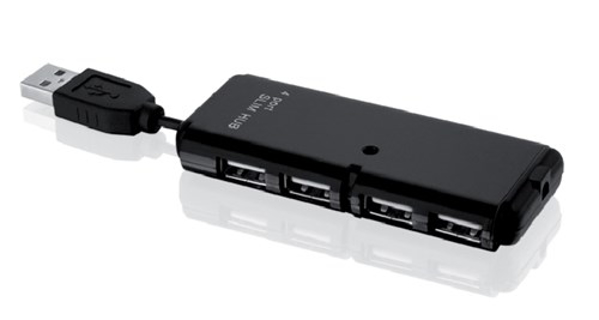 Poza cu iBox IUHT008C interface hub USB 2.0 480 Mbit/s Black (IUHT008C)