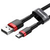Poza cu Cablu Baseus cafule CAMKLF-C91 (USB M - Micro USB M 2m black and red color)