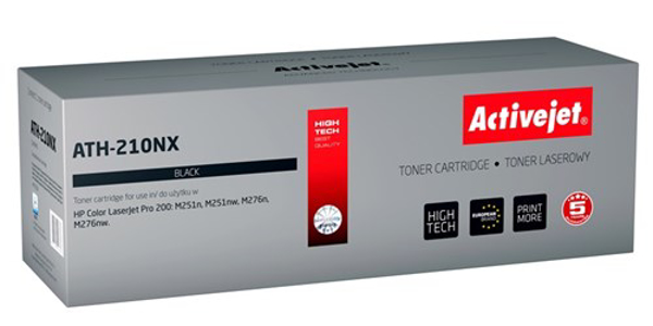 Poza cu Activejet ATH-210NX toner for HP printer, HP 131X CF210X, Canon CRG-731BH replacement, Supreme, 2400 pages, black (ATH-210NX)