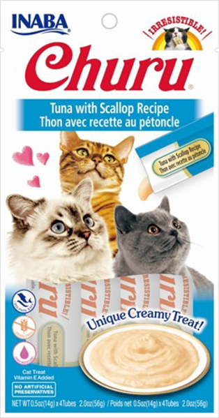 Poza cu INABA Churu Tuna with scallops - cat treats - 4x14 g (EU104)
