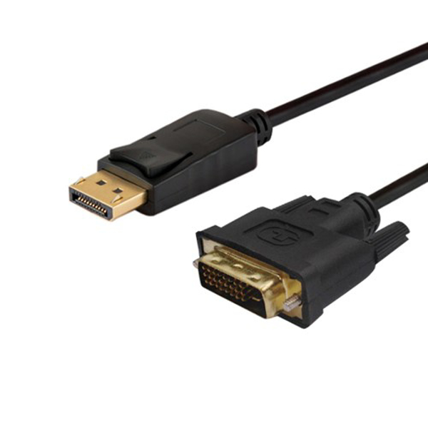 Poza cu Cablu SAVIO CL-106 (DisplayPort M - DVI-D M 1,8m black color)