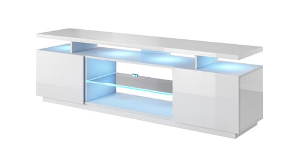 Poza cu RTV cabinet EVA 180x40x52 white/white glossy (EVA RTV BI/BI)