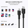 Poza cu AUKEY CB-CL03 USB cable Quick Charge USB C-Lightning | 2m | Black (CB-CL03 BLACK)