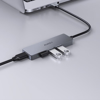 Poza cu AUKEY CB-H36 Aluminium HUB USB-A | Ultra Slim | 4in1 | 4xUSB 3.0 | 5Gbps (CB-H36)