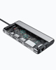 Poza cu AUKEY CB-C78 interface hub 5000 Mbit/s Black | Aluminium | 12in1 | RJ45 Ethernet 10/100/1000Mbps | 2xUSB 3.1 | 2xUSB 2.0 | 2xHDMI 4k@30Hz | VGA | SD & microSD | USB-C (CB-C78)