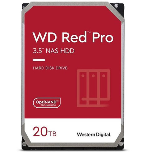 Poza cu Western Digital Red Pro WD201KFGX (20 TB , 3.5'', 512 MB, 7200 obr/min) (WD201KFGX)