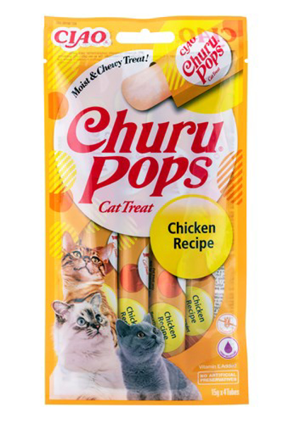 Poza cu INABA Churu Pops Chicken - cat treats - 4x15 g (EU712)