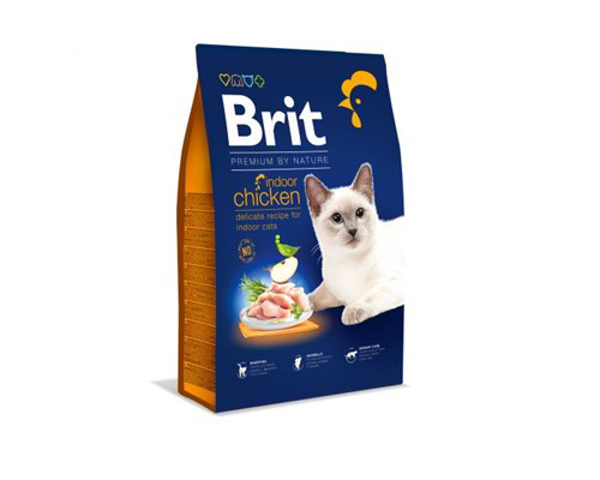 Poza cu BRIT Dry Premium By Nature Indoor Chicken - dry cat food - 1,5 kg