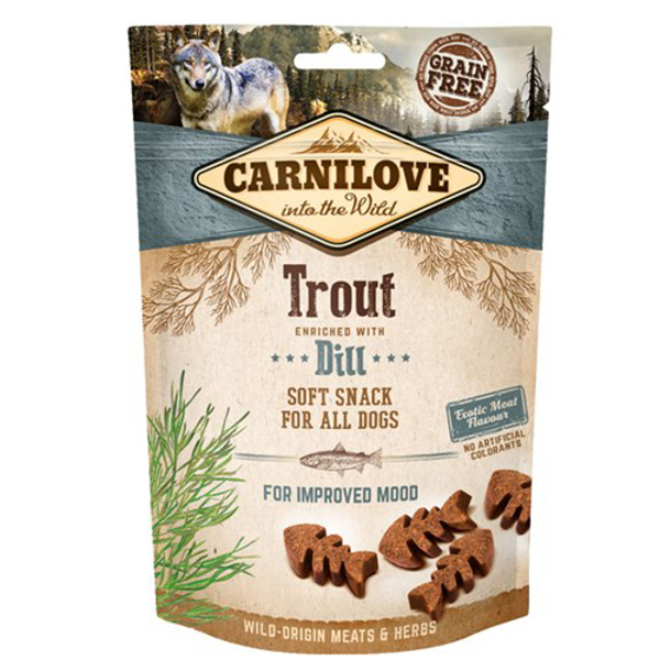 Poza cu CARNILOVE Trout Dill - dog treat - 200 g