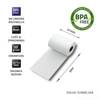 Poza cu Qoltec 51895 Thermal roll 57 x 30 | 55g / m2 | 10 pcs. | BPA free (51895)