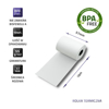 Poza cu Qoltec 51899 Thermal roll 57 x 16 | 55g / m2 | 10 pcs. | BPA free (51899)