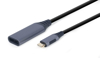 Poza cu Cablexpert A-USB3C-DPF-01 video cable adapter 0.15 m USB Type-C DisplayPort Grey (A-USB3C-DPF-01)